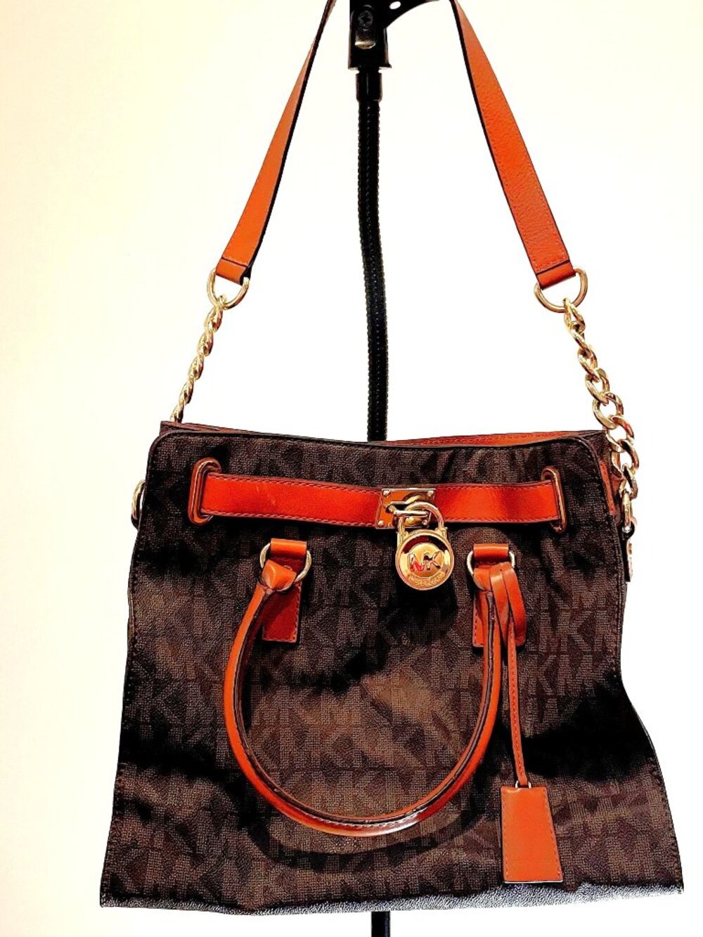 Michael Kors Hamilton Large Logo Tote Bag PVC Leather Trim 30T2GHMT3B - Picture 2 of 11